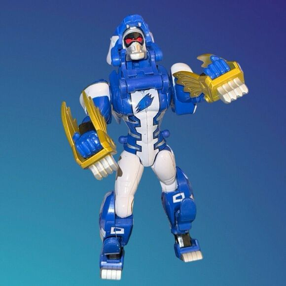 Bandai Power Rangers Jungle Fury Deluxe Blue Jaguar Animorphin Transforms B2 - Picture 1 of 8
